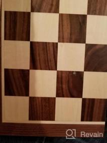 img 6 attached to AGREATLIFE'S Original 15" Magnetic Chess Board Set - Wooden Chess Board For Kids And Adults - Universal, Competition Ready - Hand Carved Travel Game Chess Pieces - Felted Board Storage, Vintage Chess