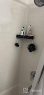 img 1 attached to Dark Grey 2-Tier Corner Shower Shelf - No Drilling Required! Wall Mounted Bathroom Caddy Organizer For Kitchen review by Aaron Zaragosa