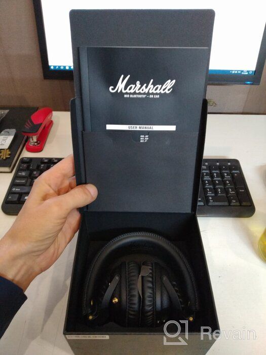 img 1 attached to Wireless Marshall Mid Bluetooth Headphones, Black review by Devaraja Devaraja ᠌