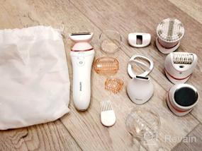 img 7 attached to Philips Beauty Epilator Series 8000 - 5-in-1 Shaver, Trimmer, Pedicure, and Body Exfoliator with 9 Accessories - BRE740/14
