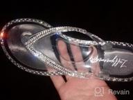 img 1 attached to 👡 LUFFYMOMO Rhinestone Flip Flops for Women - Beach Ready Flat Thong Sandals review by Marc Burke