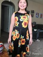 img 1 attached to Girls' Sleeveless Floral Print Dress By BFUSTYLE - Age 4-15 Years review by Nicole Rogers