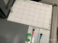 img 1 attached to Magnetic Calendar For Refrigerator (Floral) Set Of 3 Magnetic Dry Erase Calendar: Monthly Magnetic Fridge Calendar 17 X 12 Inch, Shopping List & To Do List 4 X 8 Inch 3 X Markers & 1 X Eraser review by Laura Tolson