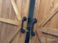 img 1 attached to Upgrade Your Space With Homode'S Rustic 12 Inch Sliding Barn Door Handle In Matte Black Iron Steel review by Jelani Weaver