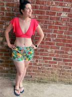 img 1 attached to Tropical Temptations: SPORLIKE Women'S High Waist Ruffle Bikini With Push Up Top review by Ryan Fitch