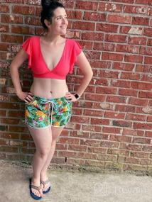 img 7 attached to Tropical Temptations: SPORLIKE Women'S High Waist Ruffle Bikini With Push Up Top