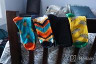 img 1 attached to Cool And Colorful Crew Socks For Men - Novelty, Funky And Fun Design Patterns - Perfect As Casual Gift Pack review by Nick Santos