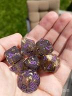 img 1 attached to UDIXI Polyhedral 7-Die D&D Dice Set - Perfect For Dungeons & Dragons, MTG, Pathfinder & Board Games (Green/Silver) review by Kyam Deriphonse
