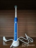 img 1 attached to Electric Toothbrush Oral-B PRO 2 2000 Cross Action, white/blue review by Ha Joon Joon