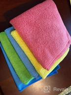 img 1 attached to Say Goodbye To Streaks With Microfiber Kitchen Cleaning Towels - Set Of 8 Colorful, Lint-Free Cloths review by Robin Crane