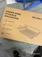 img 1 attached to Under Desk Storage Shelf 1 Pack - Metal Drawer Slide Out For Home Office, 12.6'' X 9.45''X 3.93'', No Drill/Drill Cable Management Tray Basket Organizer Rack review by Sean Bouchard