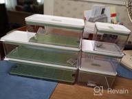 img 1 attached to 6 Pack Stackable Fridge Organizers And Storage Bins - MineSign Clear Refrigerator Containers W/ Vented Lids & Drainer For Produce, Fruit, Lettuce Saver Keeper In Freezer Kitchen review by Chris Durandis