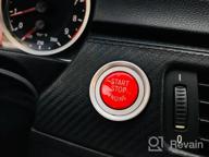 img 1 attached to BMW Engine Ignition Start Stop Button Replacement - Compatible With 1 3 5 6 X1 X3 X5 X6 Series (E81 E90 E91 E60 E63 E84 E83 E70 E71) By Jaronx Sports Red review by Justin Ellingson