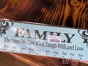 img 8 attached to Keep Track Of Family Birthdays With Handcrafted Wooden Calendar Plaque And 100 Discs
