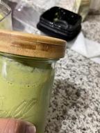 img 1 attached to CNVOILA 4 Bamboo Regular Mouth Mason Jar Lids 🏺 - Premium Screw Top Lids for Storage and Canning Jars review by Jeff Keegan