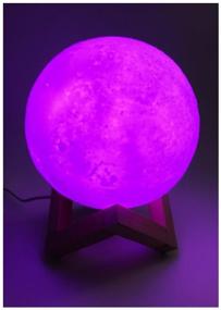 img 2 attached to Увлажнитель воздуха, ночник-светильник с 3 режимами света Moon Lamp Humidifier 15см, со встроенным аккумулятором и сенсорным управлением.