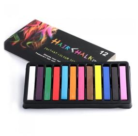 img 3 attached to Hair Chalk Colorful hair crayons 12, 97 g