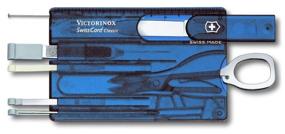 img 3 attached to Multifunctional knife VICTORINOX SwissCard Classic box (0.7100/0.7122/0.7133) translucent blue