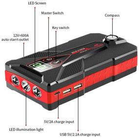 img 1 attached to Starting device booster EAFC 20000mAh 1200A Portable start-charger for the car. jump starter. powerbank. buster.