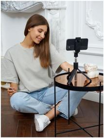 img 2 attached to Floglass | Monopod triple with Bluetooth remote for selfie K07 (selfie stick) /photo and video tripod, Black