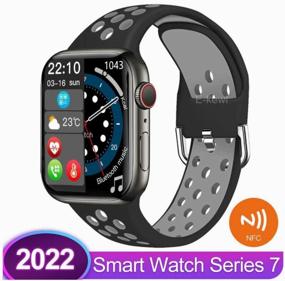 img 3 attached to Smart Watch X7 PRO MAX Series 7 45 mm (iOS Android) Smart Watch/ Smart Watch with Touch Screen / Black