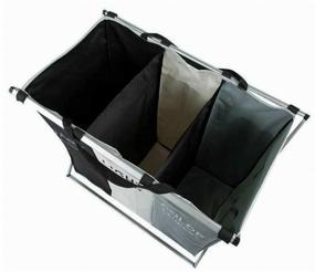 img 1 attached to Haifisch laundry container for sorting linen, separate, 40x64x56 cm, black/grey