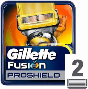 img 1 attached to Gillette Fusion5 ProShield replacement cassettes, 2 pcs.