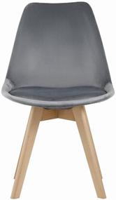 img 1 attached to Chair STOOL GROUP Frankfurt velor, solid wood/velor, solid wood, color: gray