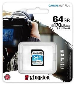 img 3 attached to Kingston Canvas Go! Plus SDXC 64 GB Class 10, V30, UHS-I U3, R/W 170/70 MB/s