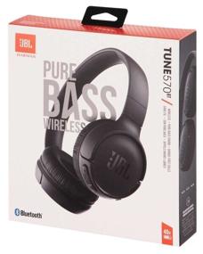 img 1 attached to JBL Tune 570BT Wireless Headphones, Black