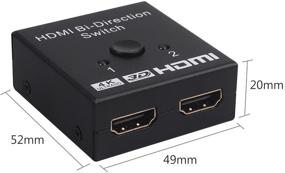 img 2 attached to PALMEXX 4K UltraHD 3D HDMI Switch: 1x2 HDMI to HDMI/2x1 HDMI to HDMI