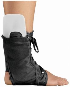 img 1 attached to Medi Ankle brace protect.Ankle lace up, size M, black