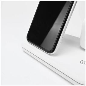 img 3 attached to Charging station wireless 3 in 1: iPhone, Apple Watch, Airpods, 15W (white)