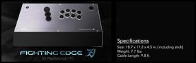 img 3 attached to Геймпад HORI Fighting EDGE PS4 / PC, черный