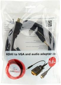 img 1 attached to Splitter Cablexpert HDMI - VGA / mini jack 3.5 mm (A-HDMI-VGA-03-6), 3 m, black