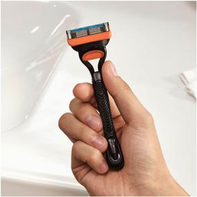 img 2 attached to 🪒 Ultimate Shaving Kit: Gillette Fusion5 Reusable Razor with 11 Cassettes and 5 Friction-Reducing Blades - Precision Trimmer for Beard & Mustache