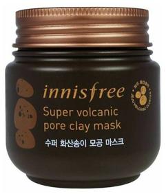 img 3 attached to Innisfree Глиняная маска Pore Clearing Clay Mask 2X with Super Volcanic Clusters с вулканическим пеплом для очищения пор, 100 мл