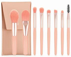 img 2 attached to 💄 Professional Makeup Brush Set in Case - 8-Piece High-Quality Makeup Brushes