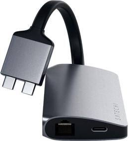 img 1 attached to USB-концентратор Satechi Dual Multimedia Adapter (ST-TCDMMA), разъемов: 3, space gray