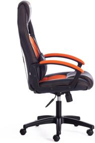 img 3 attached to Computer chair TetChair Driver gaming, upholstery: imitation leather/textile, color: black/orange