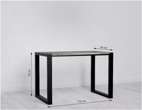 img 2 attached to 🖥️ Rustic Loft Country Style Computer Table/Writing Desk, 112x64x75 cm