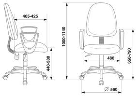 img 2 attached to Office chair Bureaucrat CH-1300N, upholstery: imitation leather, color: black