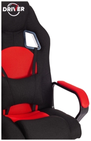 img 3 attached to Computer chair TetChair Driver 22 gaming, upholstery: textile, color: black/red, 2603/TW-08