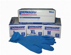 img 3 attached to 🧤 WRP Dermagrip High Risk Examination Gloves - 25 Pairs, Size M, Blue Color