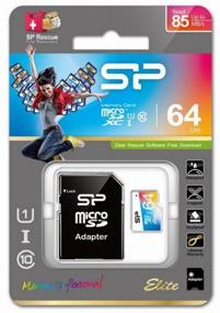 img 3 attached to Memory Card Silicon Power microSDXC 64 GB Class 10, UHS-I, R/W 85/15 MB/s, adapter to SD
