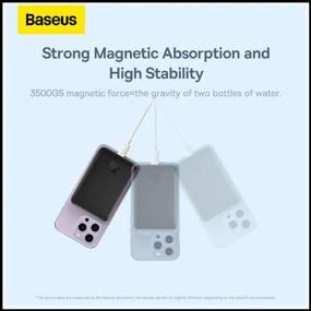 img 3 attached to Baseus Magnetic Mini Wireless Fast Charge Portable Battery, Black