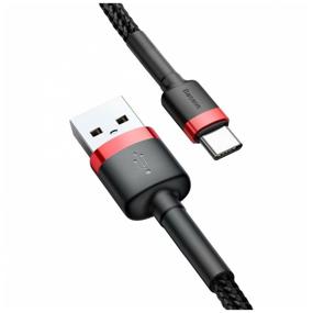 img 3 attached to Cable USB-Type-C Baseus Cafule CATKLF-U91 Red/Black 3m