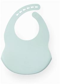 img 3 attached to Happy Baby Bib Expert Silicone baby bib, blue with machine