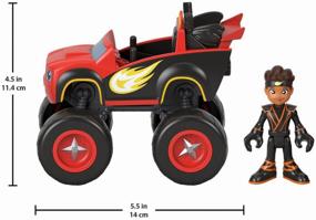 img 3 attached to Mattel Blaze and the Monster Machines GYD20 Ninja Flash and AJ Game Set