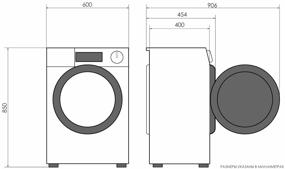 img 3 attached to Washing machine Candy CSS4 1062D1/2-07, white